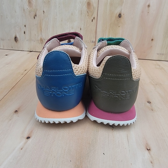 Charlotte Stone Conway Retro Mismatch Sport Sneaker Shoes Women's Size 8 Preppy - Picture 4 of 8
